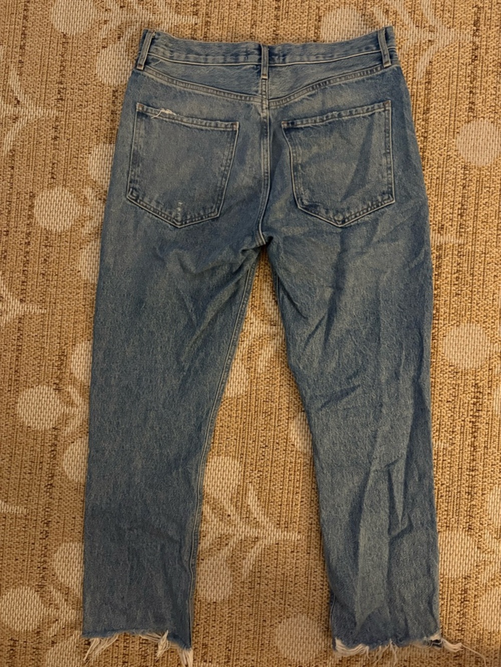 Agolde Light Blue Straight Jeans - Picture 3 of 3